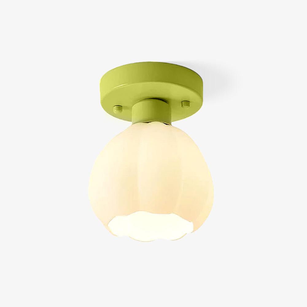 flower-shaded-semi-flushmount-light-anzaz-Green + White-1