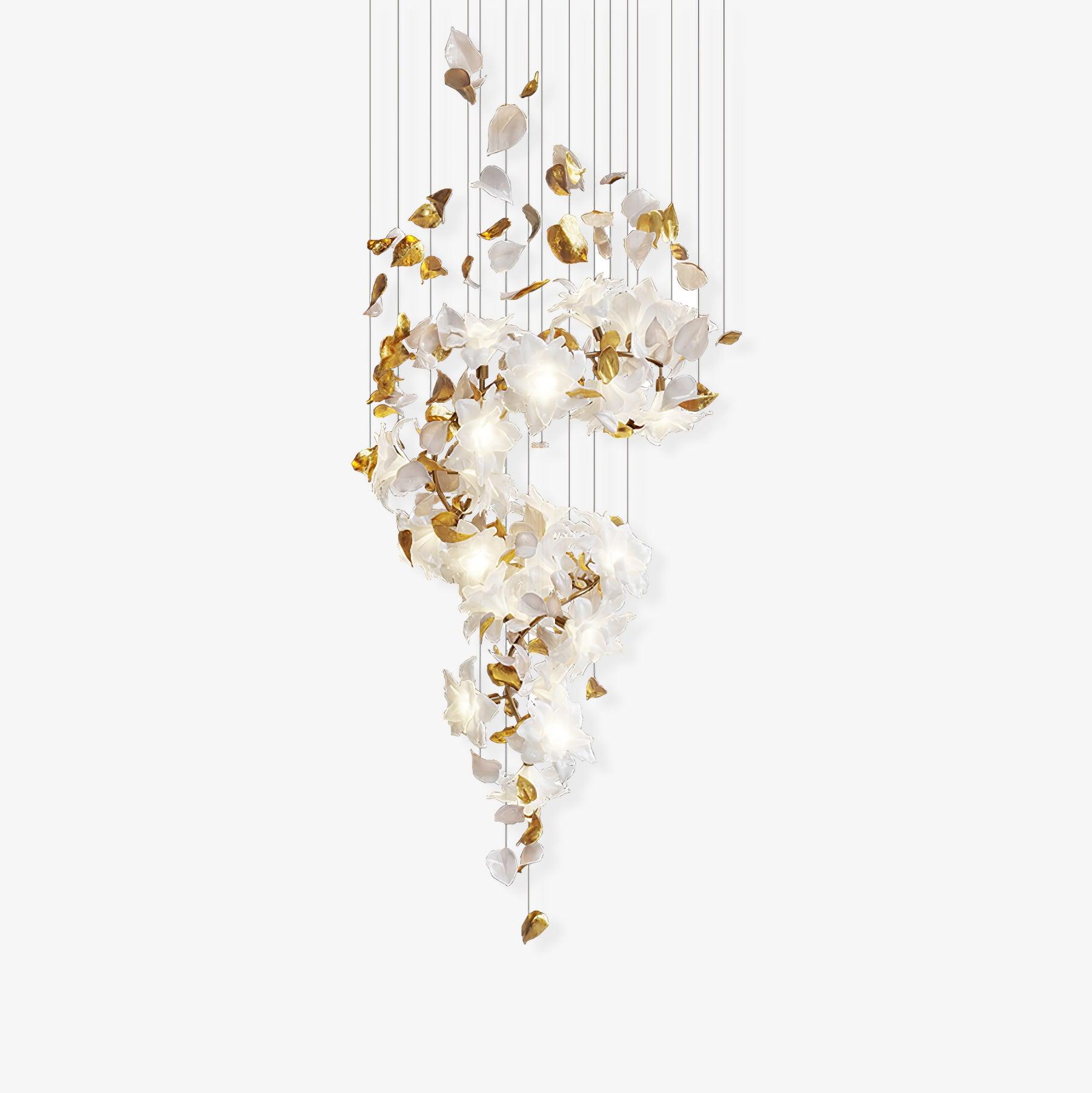 flying-flowers-fluttering-chandelier-anzaz-Brass & White-11
