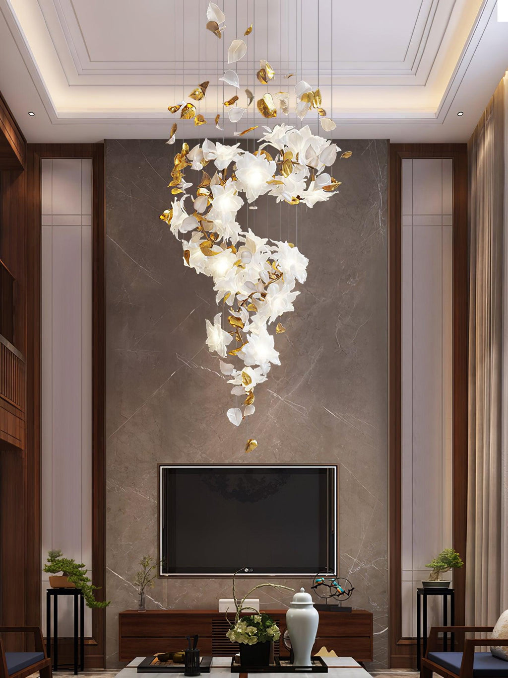 flying-flowers-fluttering-chandelier-anzaz-Brass & White-8