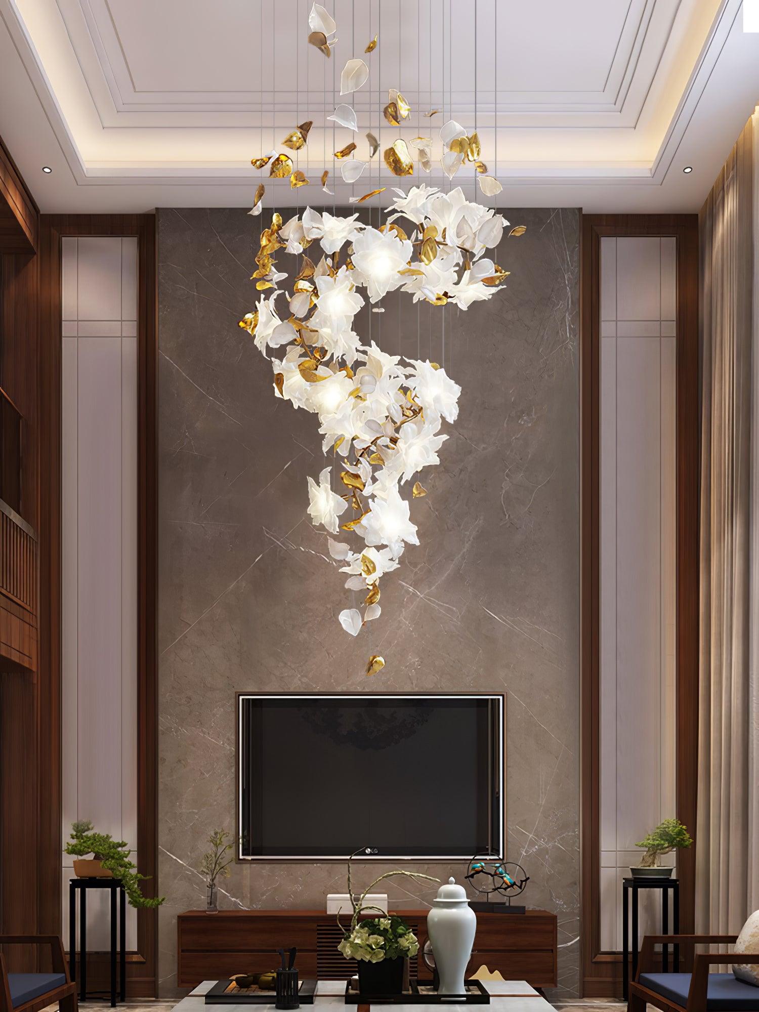 flying-flowers-fluttering-chandelier-anzaz-Brass & White-8