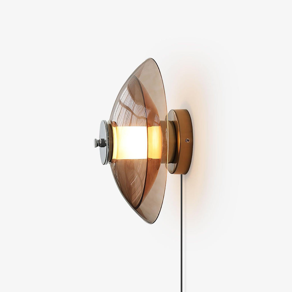 flying-saucer-plug-in-wall-light-anzaz-Chrome & Amber-1