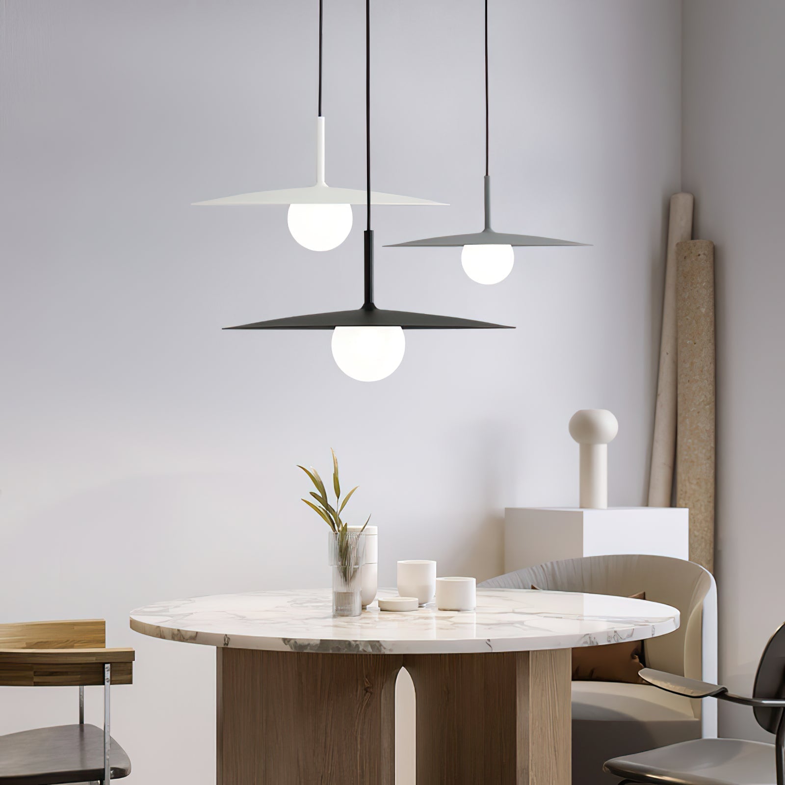 gea-flying-saucer-pendant-lamp-anzaz-Black & Frosted white glass-5