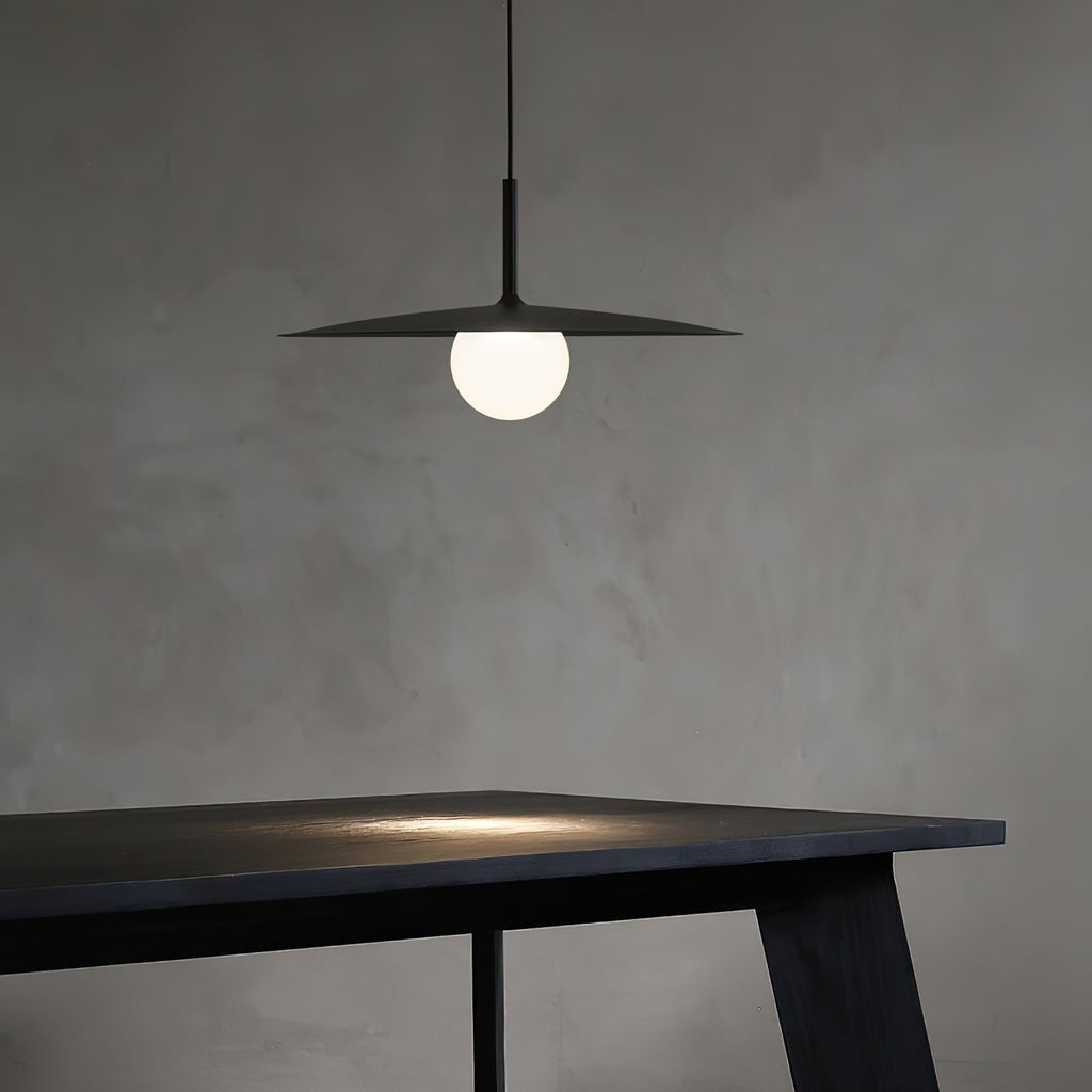 gea-flying-saucer-pendant-lamp-anzaz-Black & Frosted white glass-2