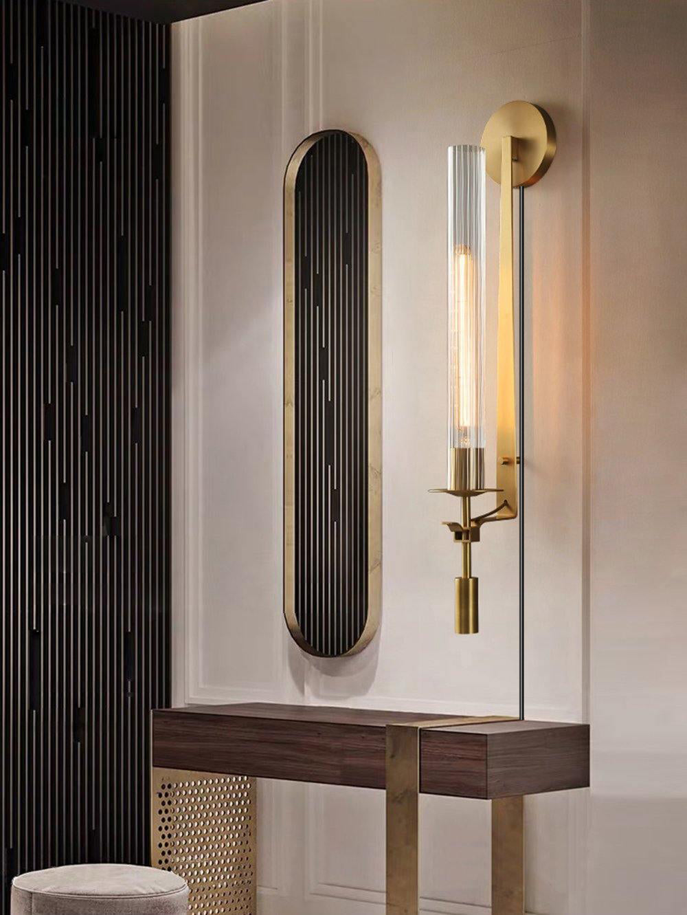 french-classicism-plug-in-wall-lamp-anzaz-Brass & Clear glass-3