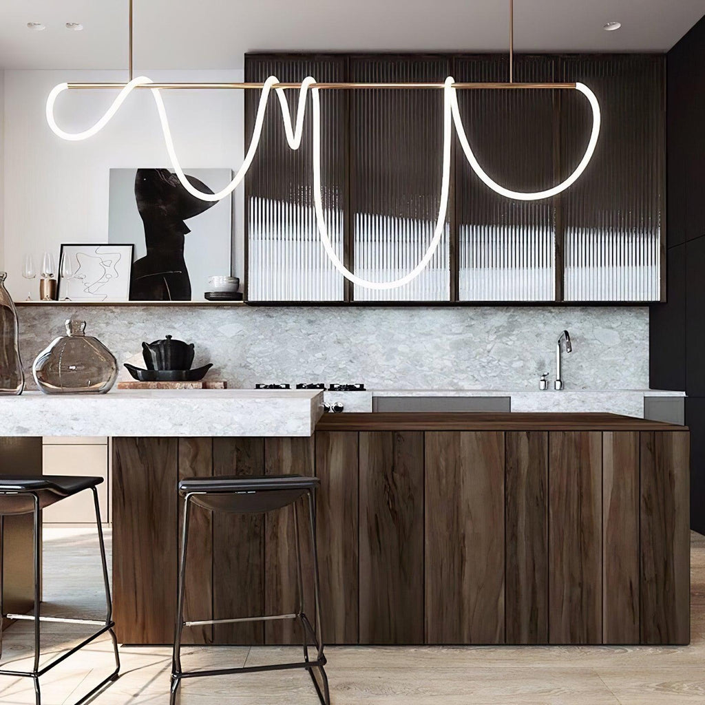 flexible-linear-curve-chandelier-anzaz-Gold & White-9