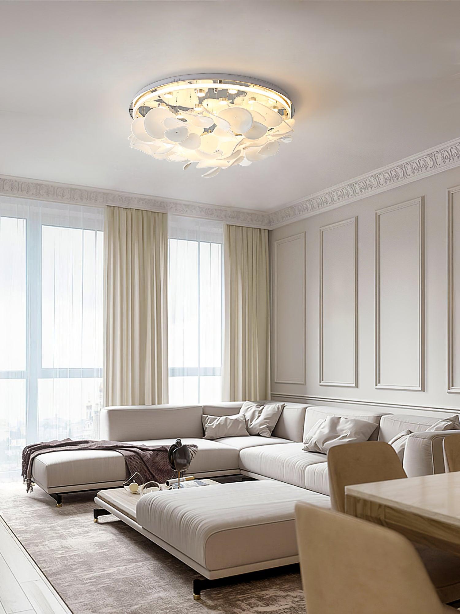 french-radici-petal-ceiling-lamp-anzaz-Silver & White-3