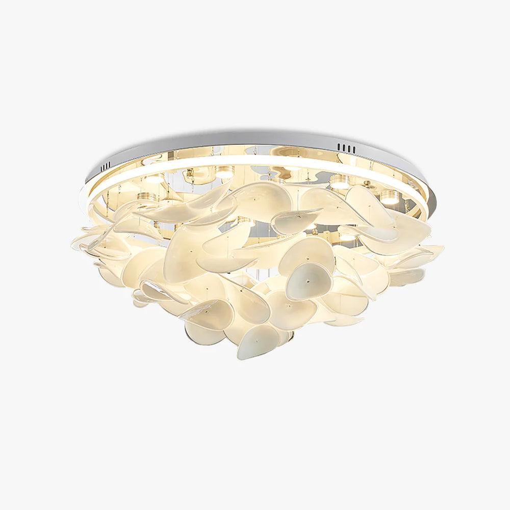 french-radici-petal-ceiling-lamp-anzaz-Silver & White-1