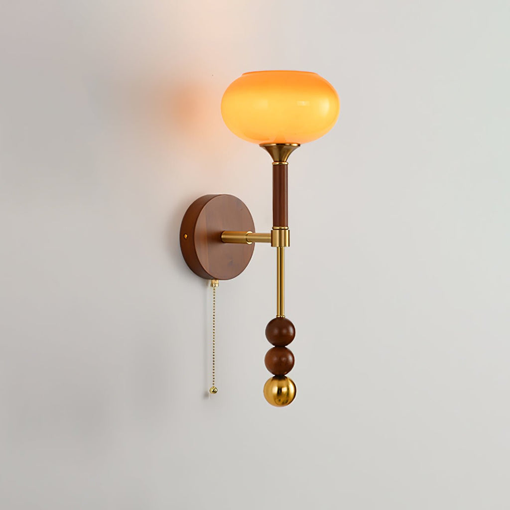 roma-wall-sconce-anzaz-Walnut Color & Gold-4