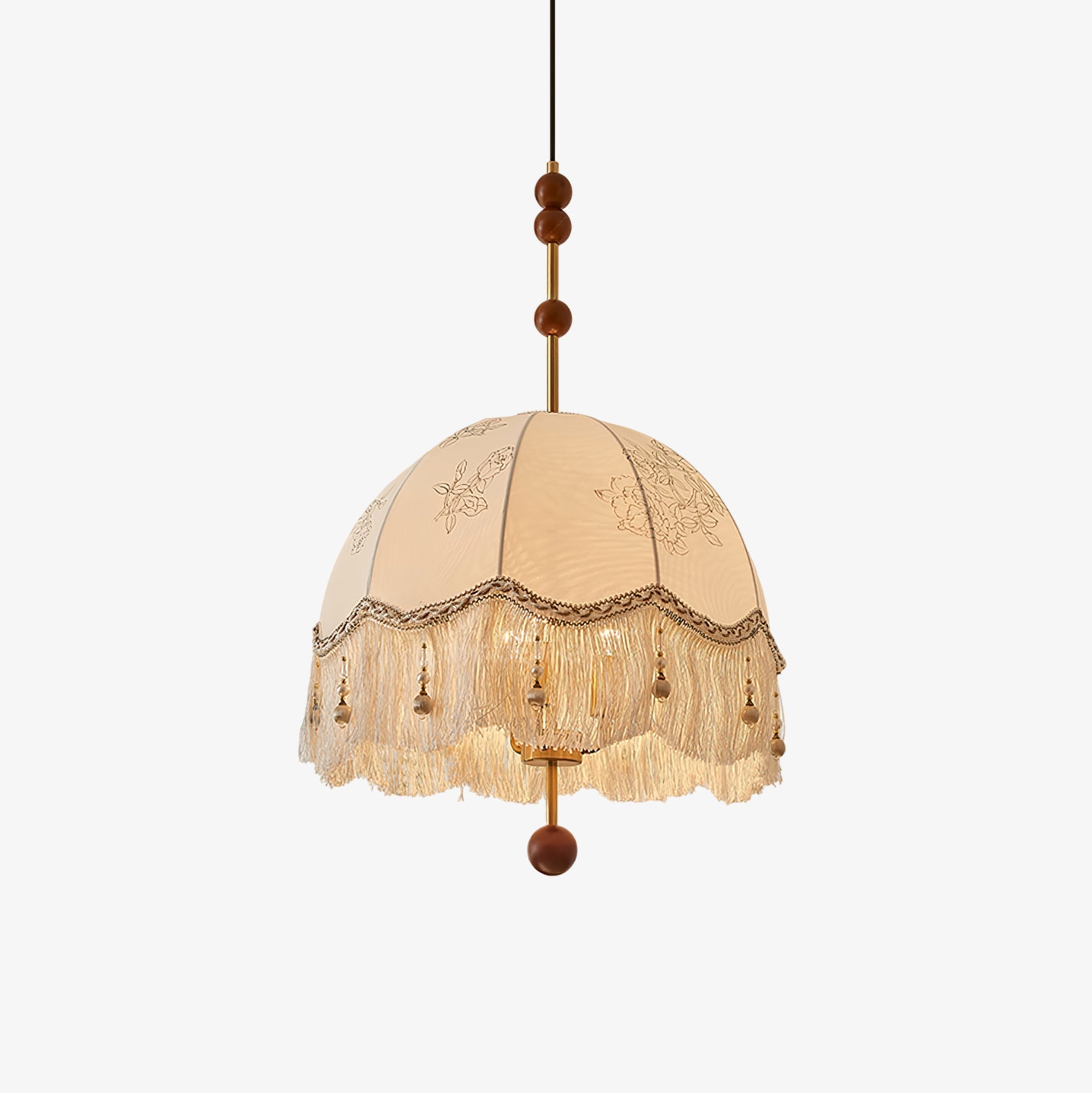 frill-fringe-pendant-lamp-anzaz-Beige & Gold-1