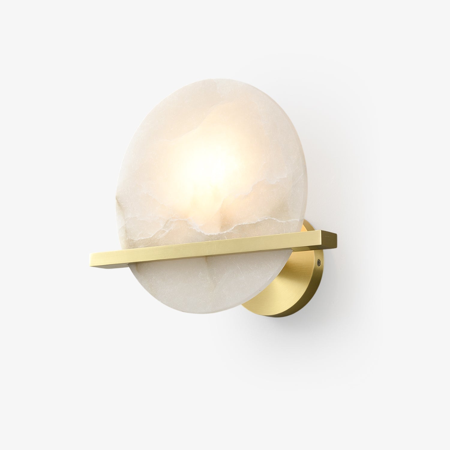 frosted-echo-wall-lamp-anzaz-Brass & White-1