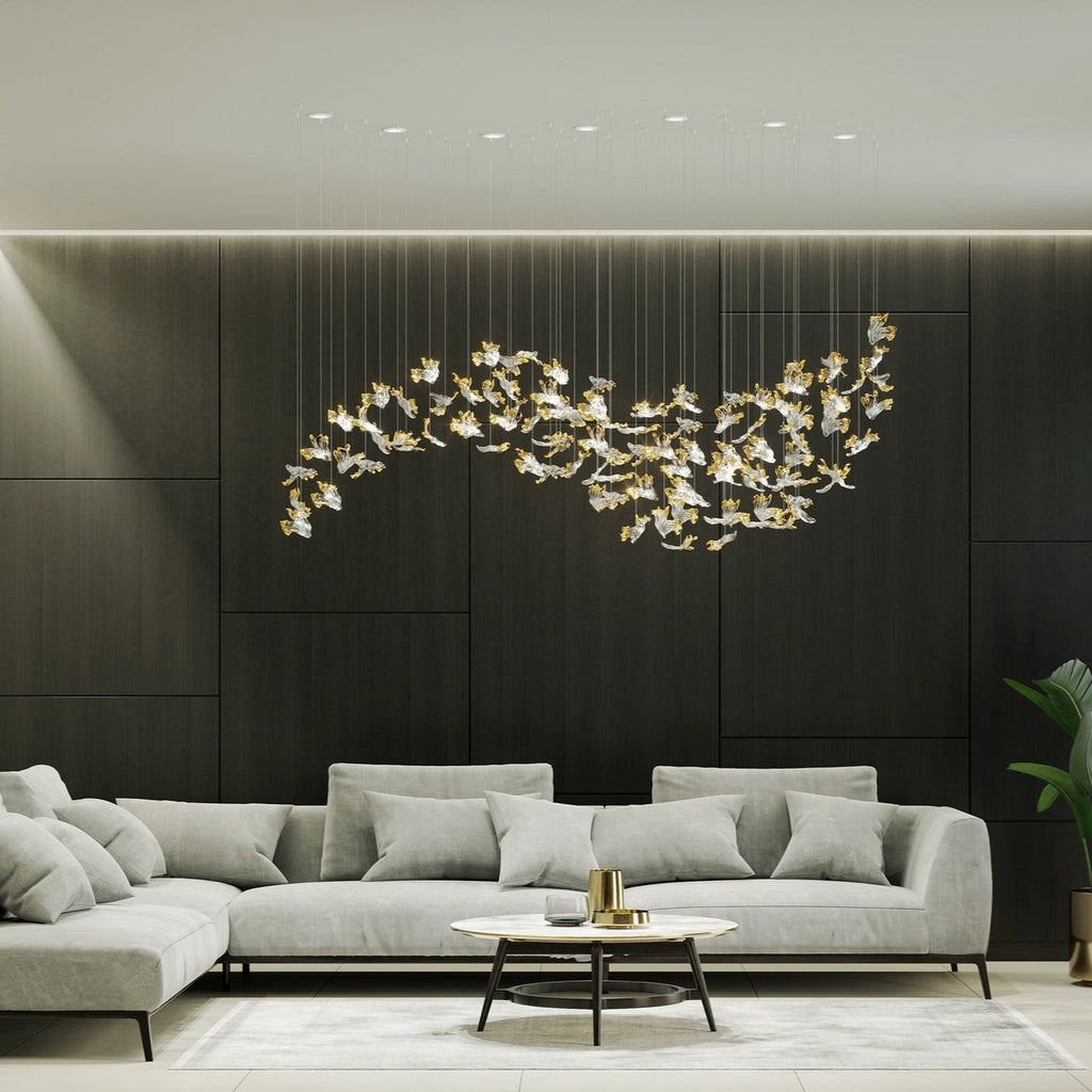 frosted-petals-frozen-chandelier-anzaz-Amber & Clear-2