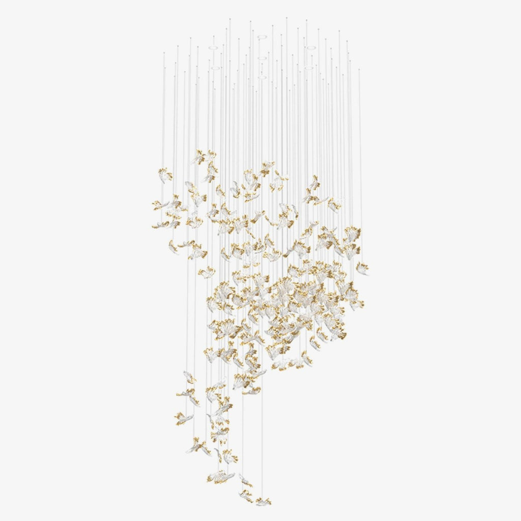 frosted-petals-frozen-chandelier-anzaz-Amber & Clear-1