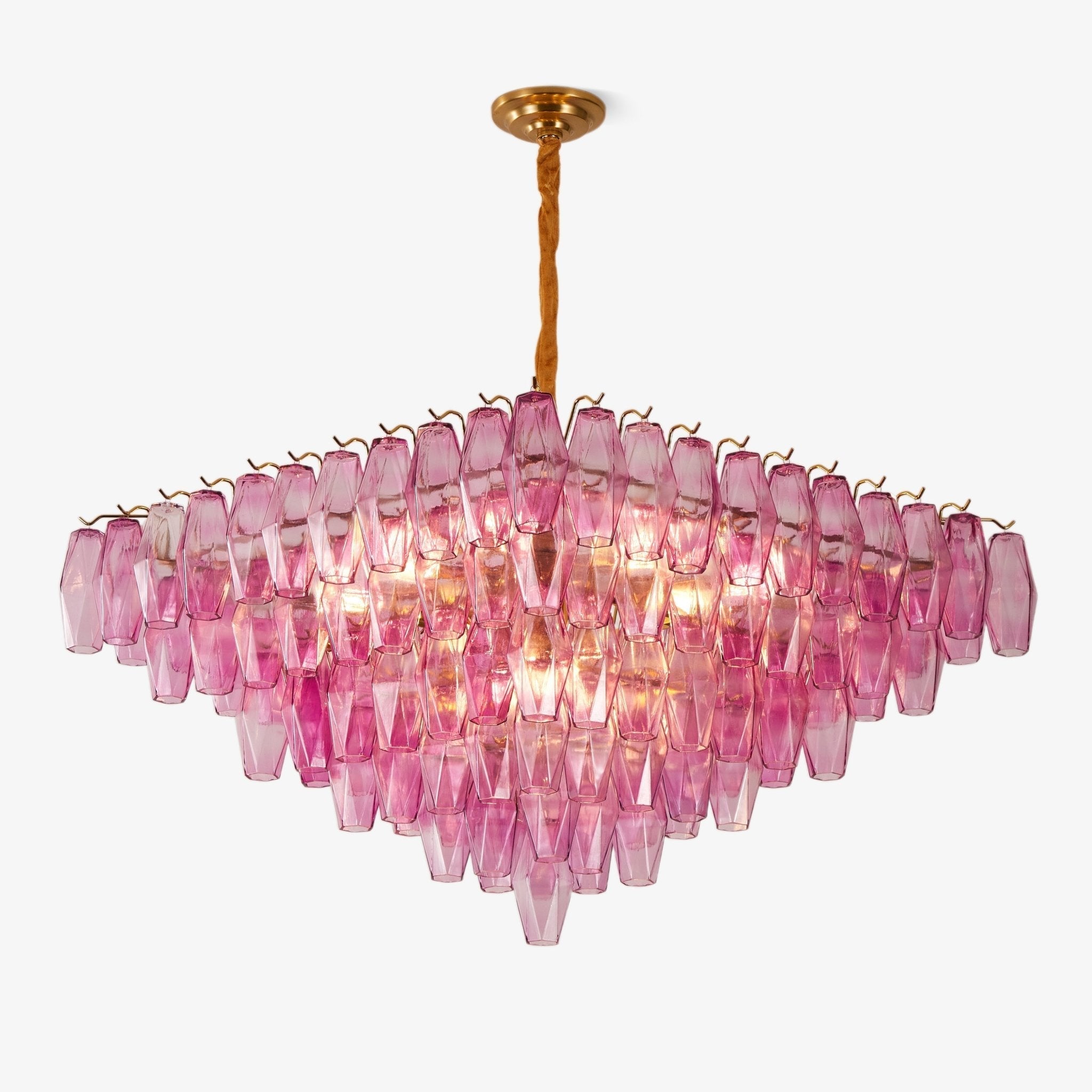 fuchsia-prism-empire-chandelier-anzaz-Gold & Pink-1