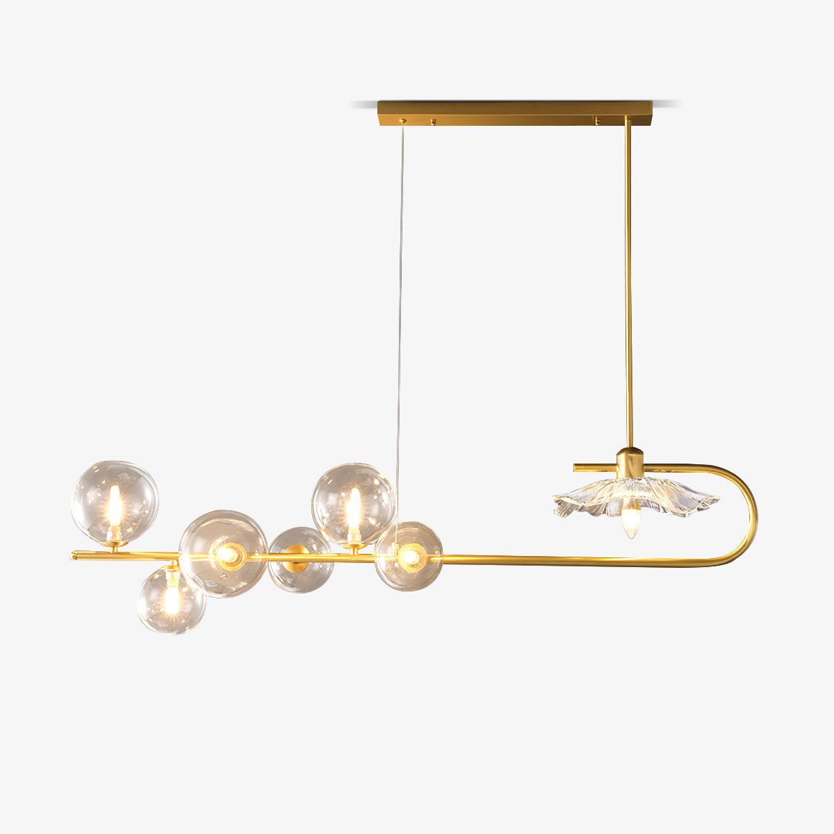 fulesi-chandelier-anzaz-Gold & Transparent-1
