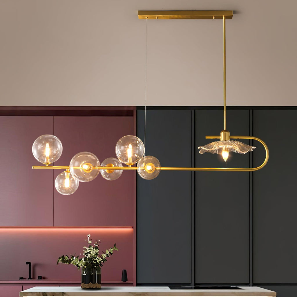 fulesi-chandelier-anzaz-Gold & Transparent-3