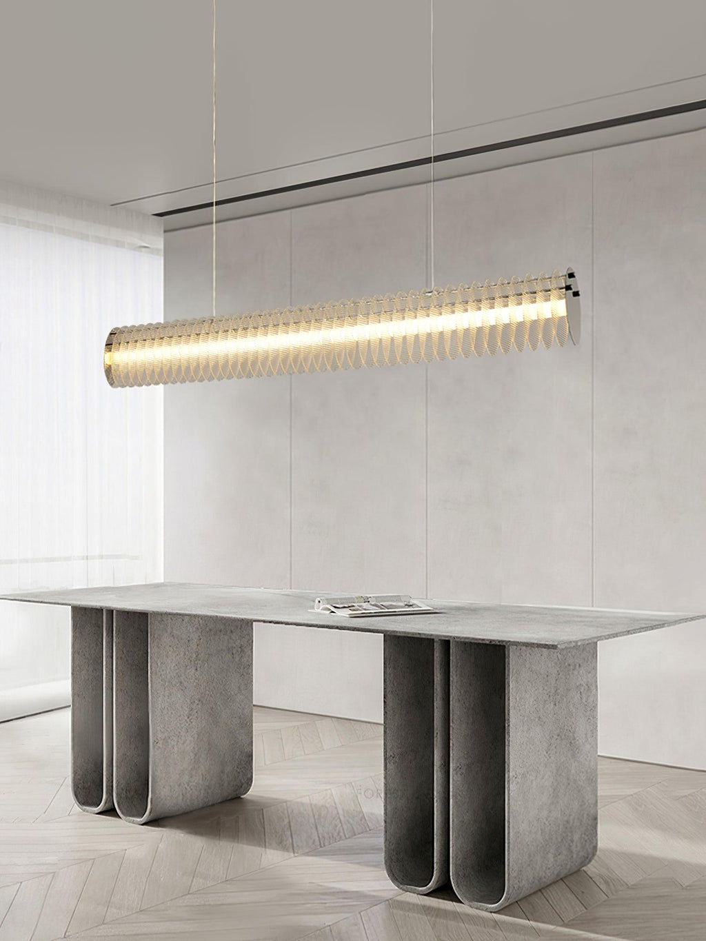 gand-chandelier-anzaz-Chrome & Transparent-3