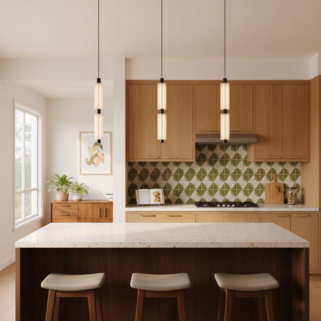 trillium-pendant-light-anzaz-Black & Frosted white-3