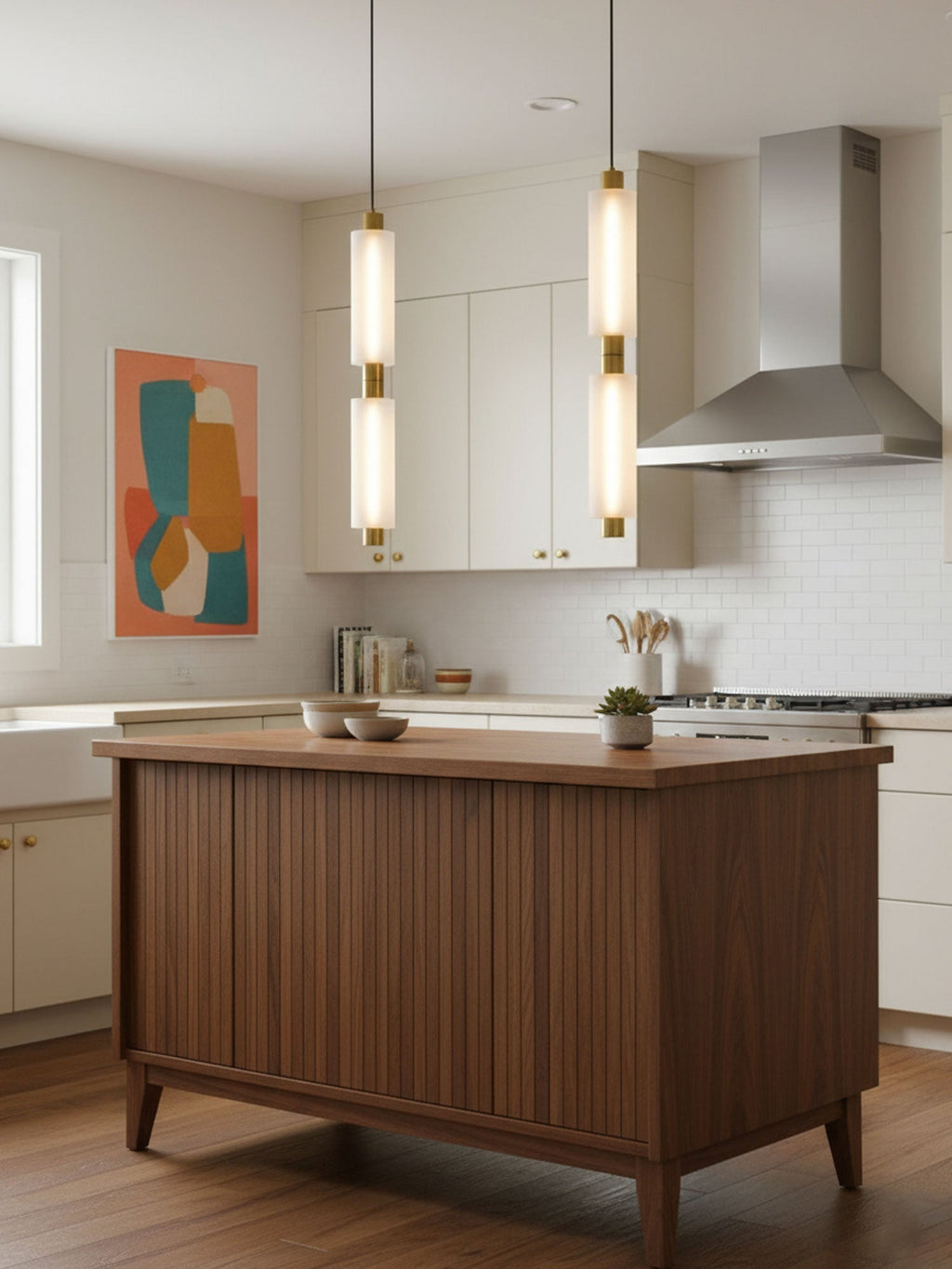 trillium-pendant-light-anzaz-Gold & Frosted white-4