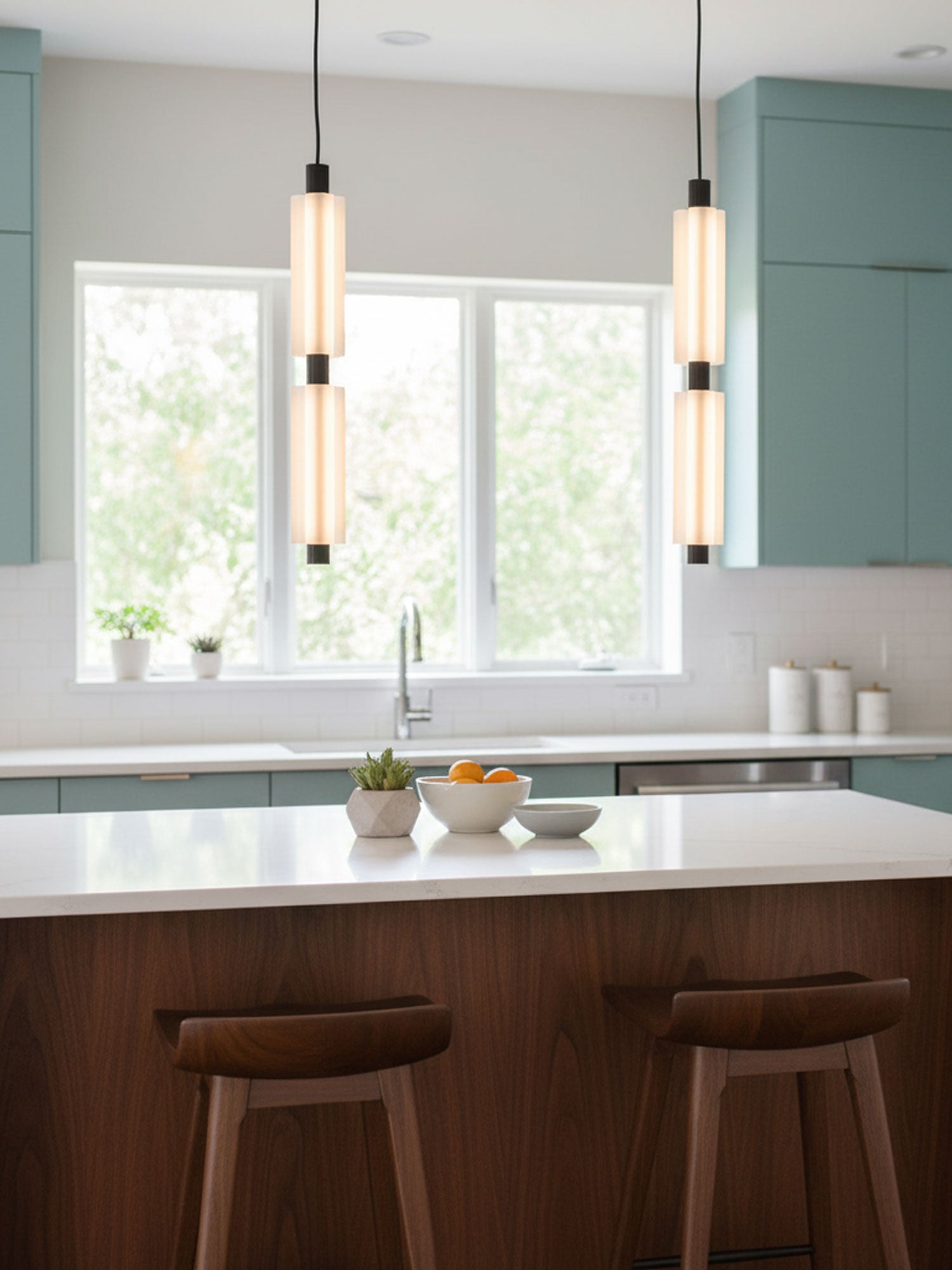 trillium-pendant-light-anzaz-Gold & Frosted white-6