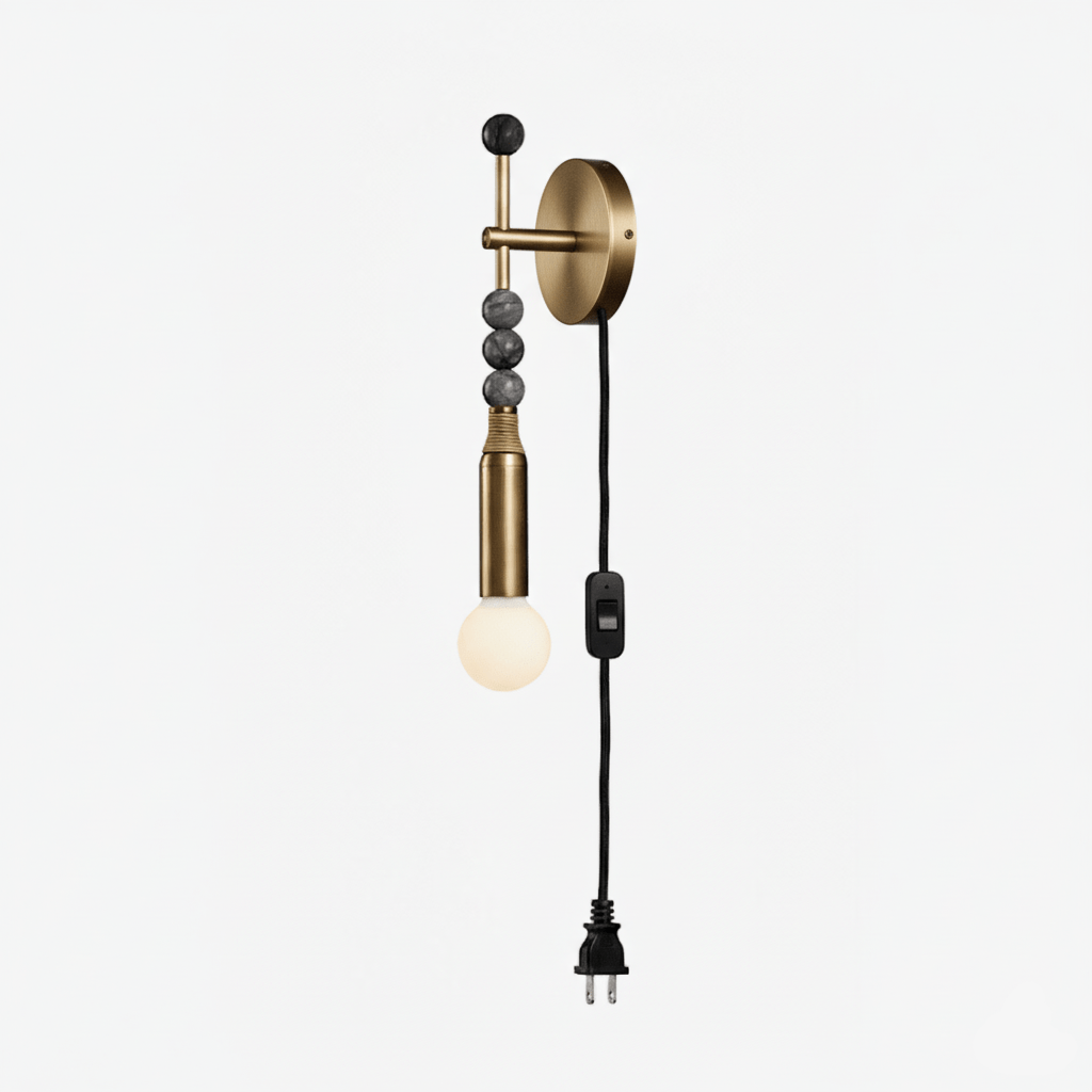 toam-plug-in-wall-lamp-anzaz-Antique Brass & Black Marble-1