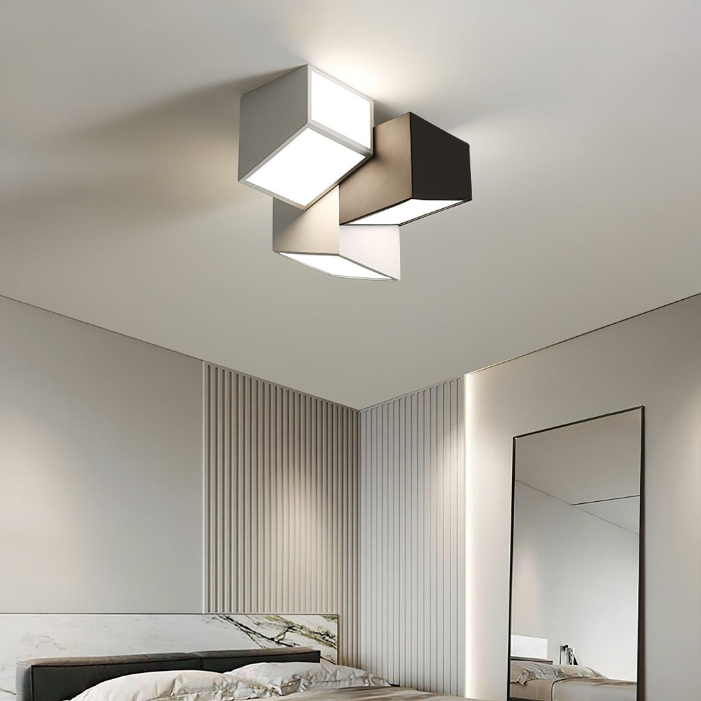 geometric-collection-ceiling-light-anzaz-White & Black-4