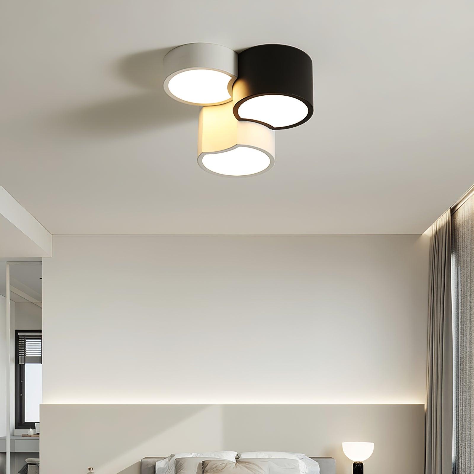 geometric-collection-ceiling-light-anzaz-White & Black-3