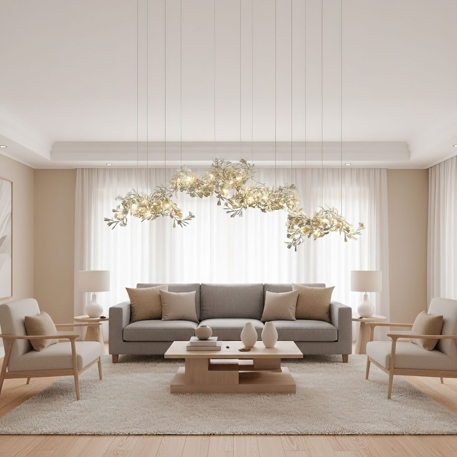 gingko-chandelier-c-anzaz-Gold+White-5