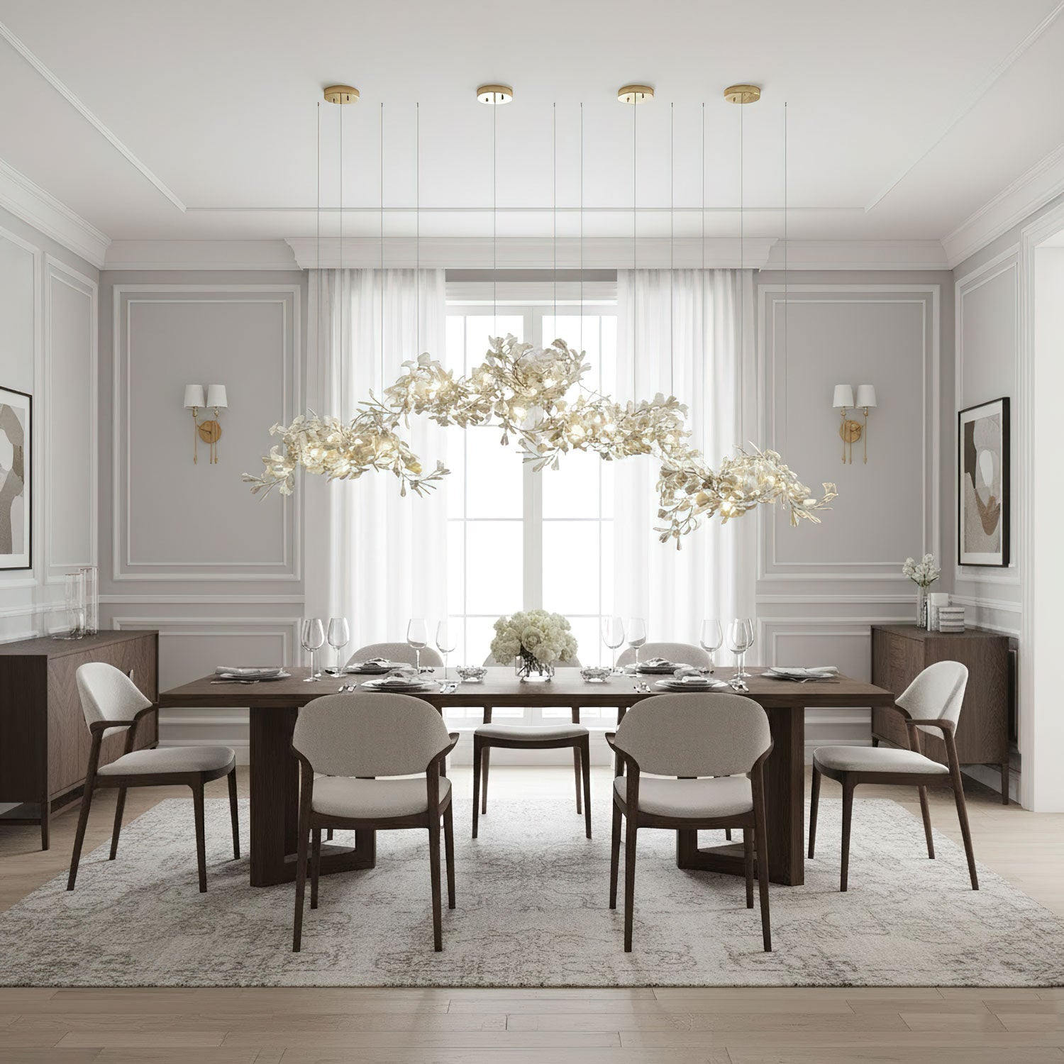 gingko-chandelier-c-anzaz-Nickel+White-6