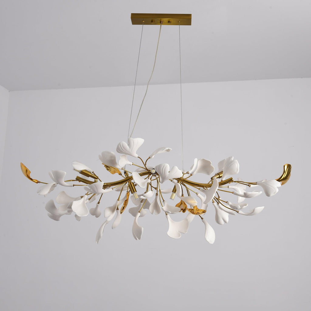 gingko-chandelier-d-anzaz-White Lamp Body + White Leaf-9