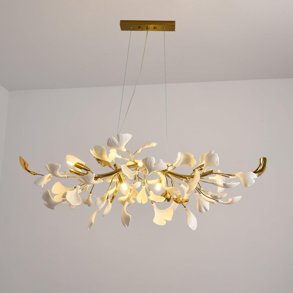 gingko-chandelier-d-anzaz-White Lamp Body + White Leaf-6