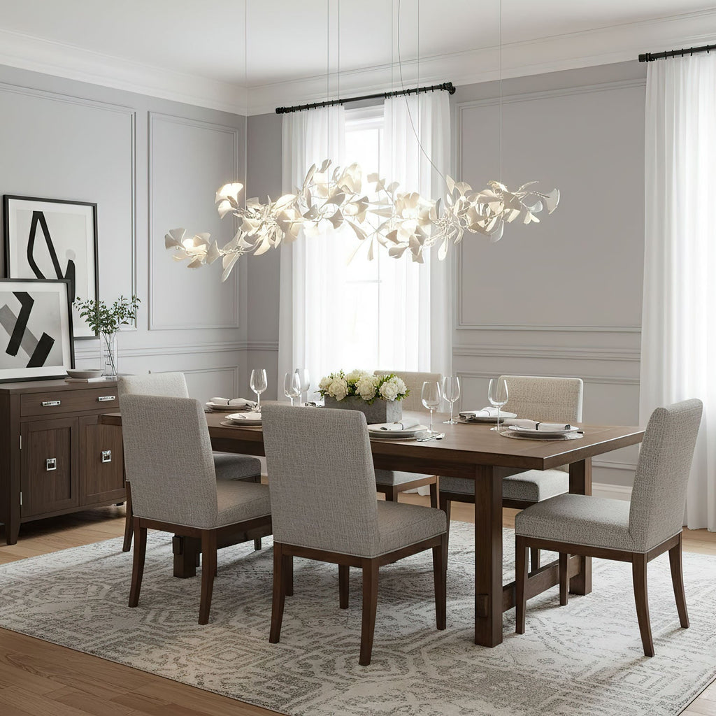gingko-chandelier-e-anzaz-White Lamp Body + White Leaf-8