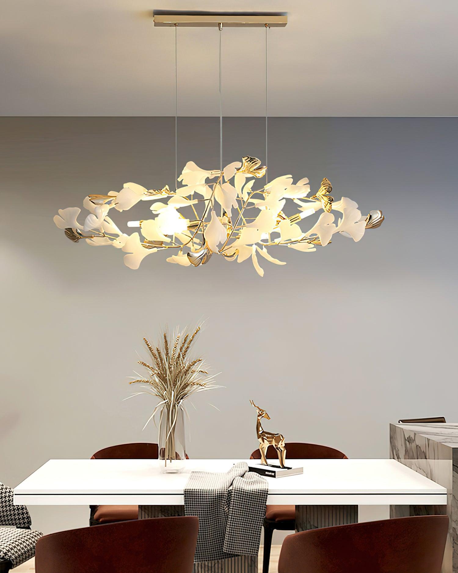 gingko-chandelier-h-anzaz-Gold & White-5