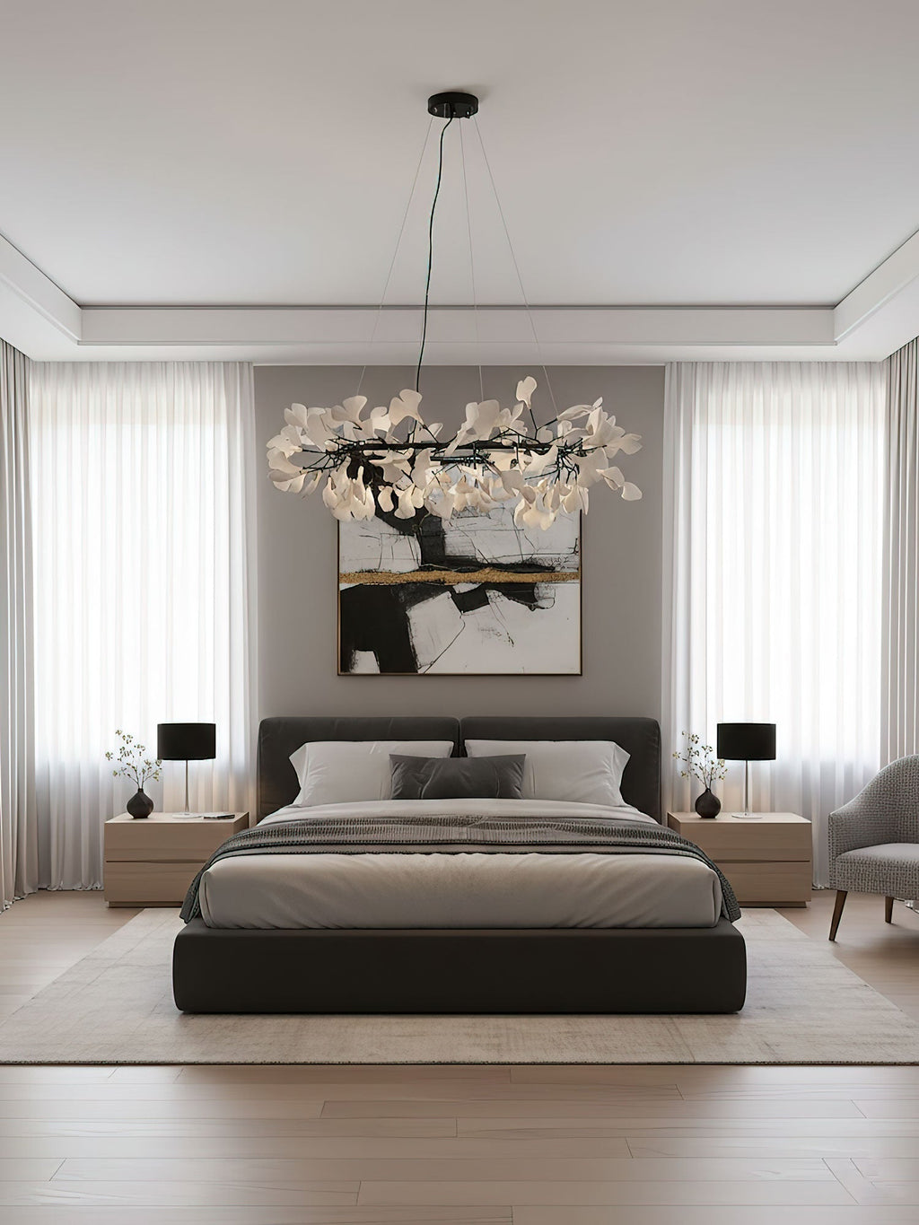 gingko-chandelier-o-anzaz-Gold+White-5
