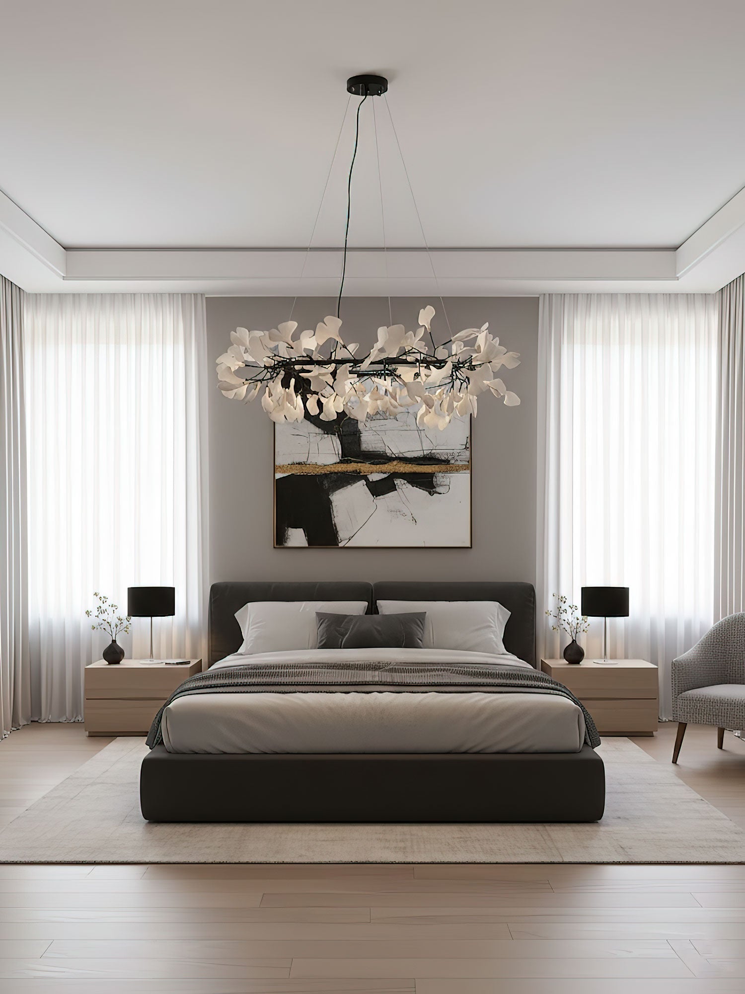 gingko-chandelier-o-anzaz-Gold+White-5