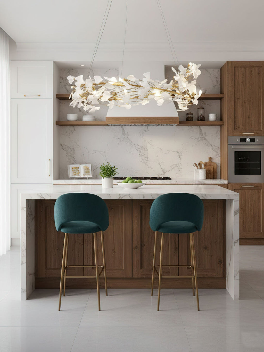 gingko-round-chandelier-u-anzaz-Nickel+White-6