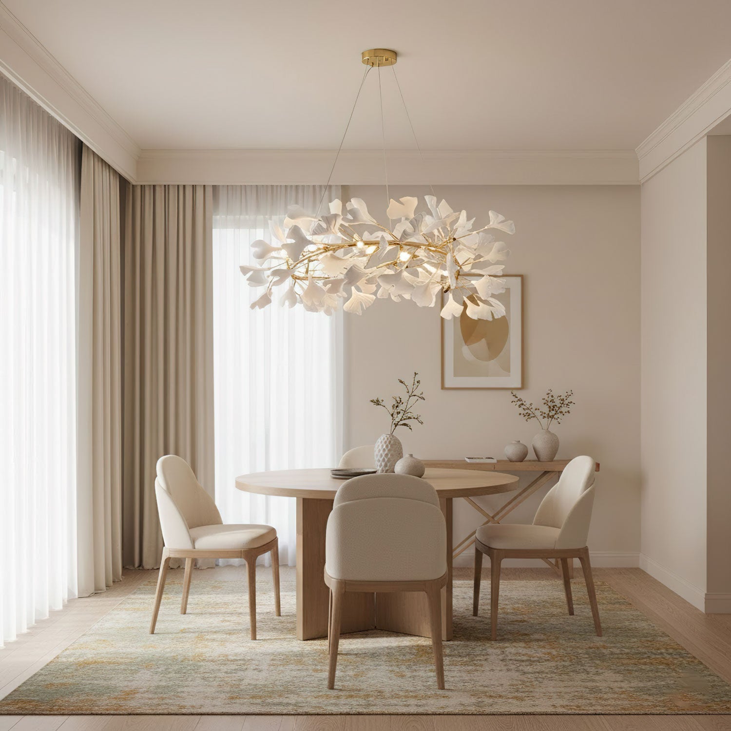 gingko-round-chandelier-u-anzaz-Nickel+White-4