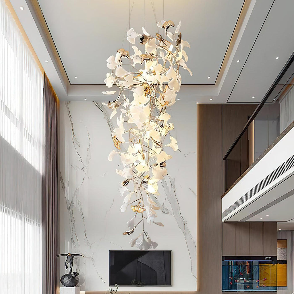 gingko-ojo-chandelier-anzaz-Nickel & White-2