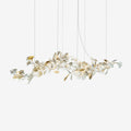 gingko-chandelier-e-anzaz-Golden Lamp Body + White Leaf-1
