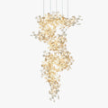 gingko-chandelier-f-anzaz-Gold Lampbody + White Leaves-1