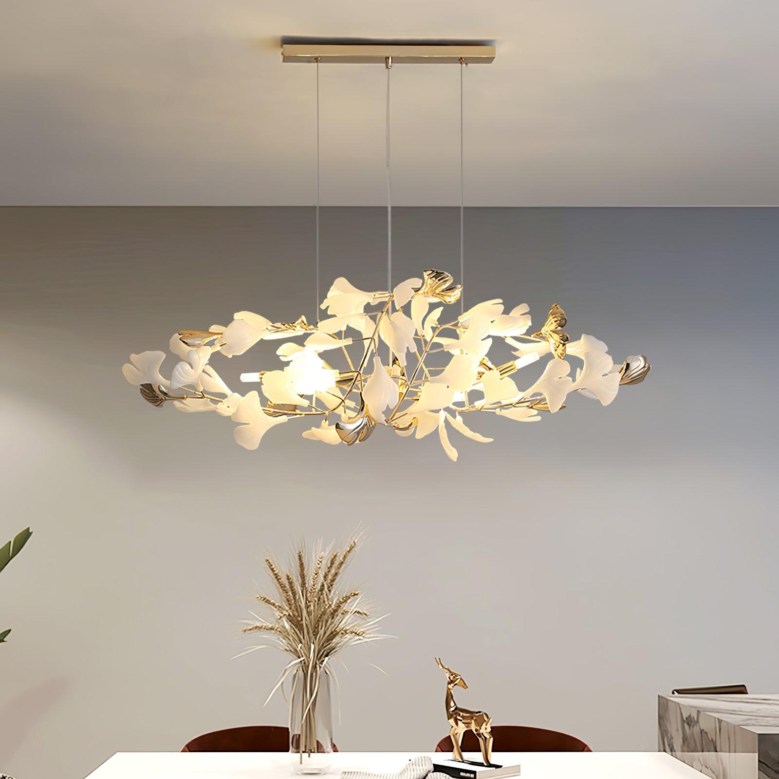 gingko-chandelier-h-anzaz-Gold & White-4