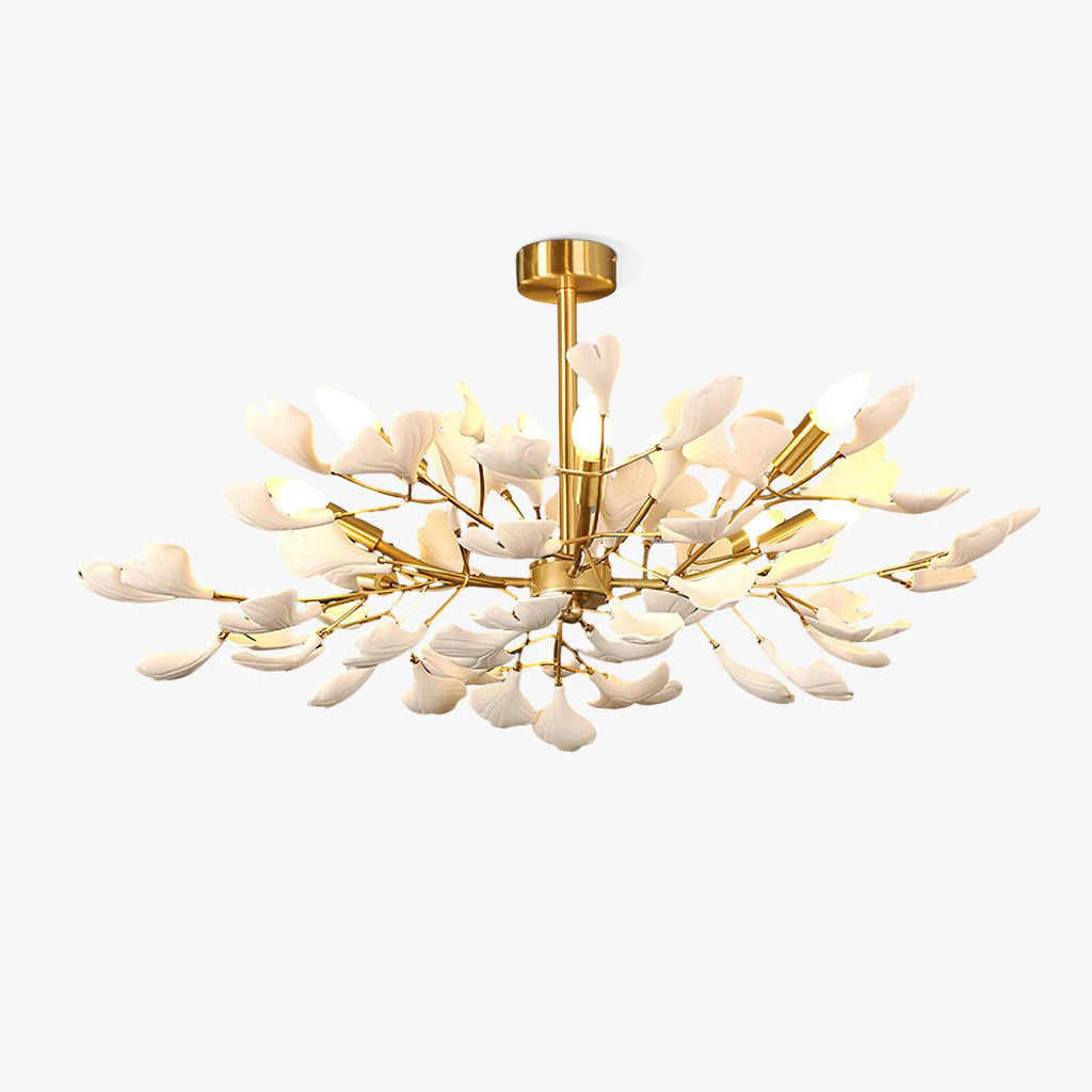 gingko-chandelier-j-anzaz-Gold & White-1
