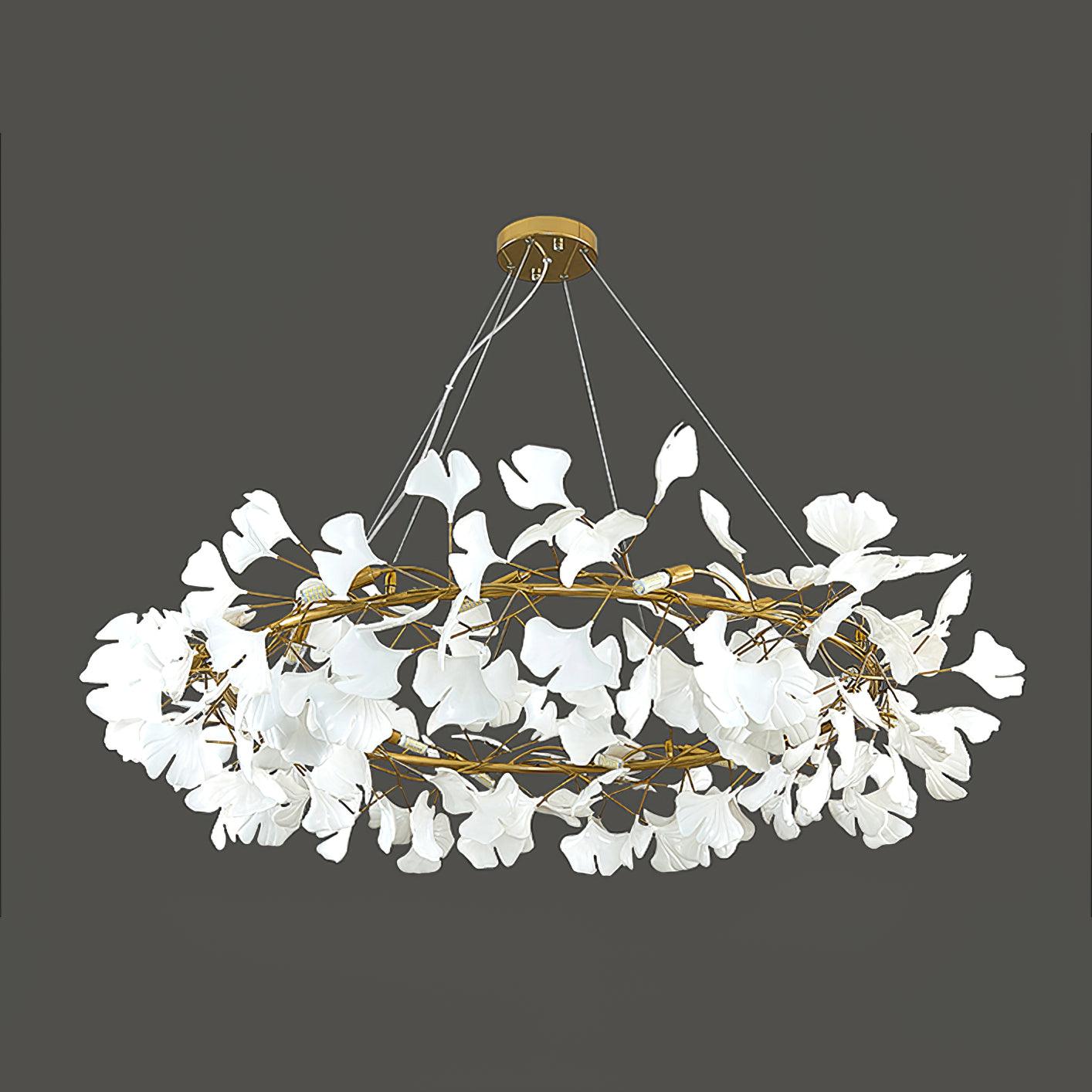 gingko-chandelier-o-anzaz-Gold+White-17
