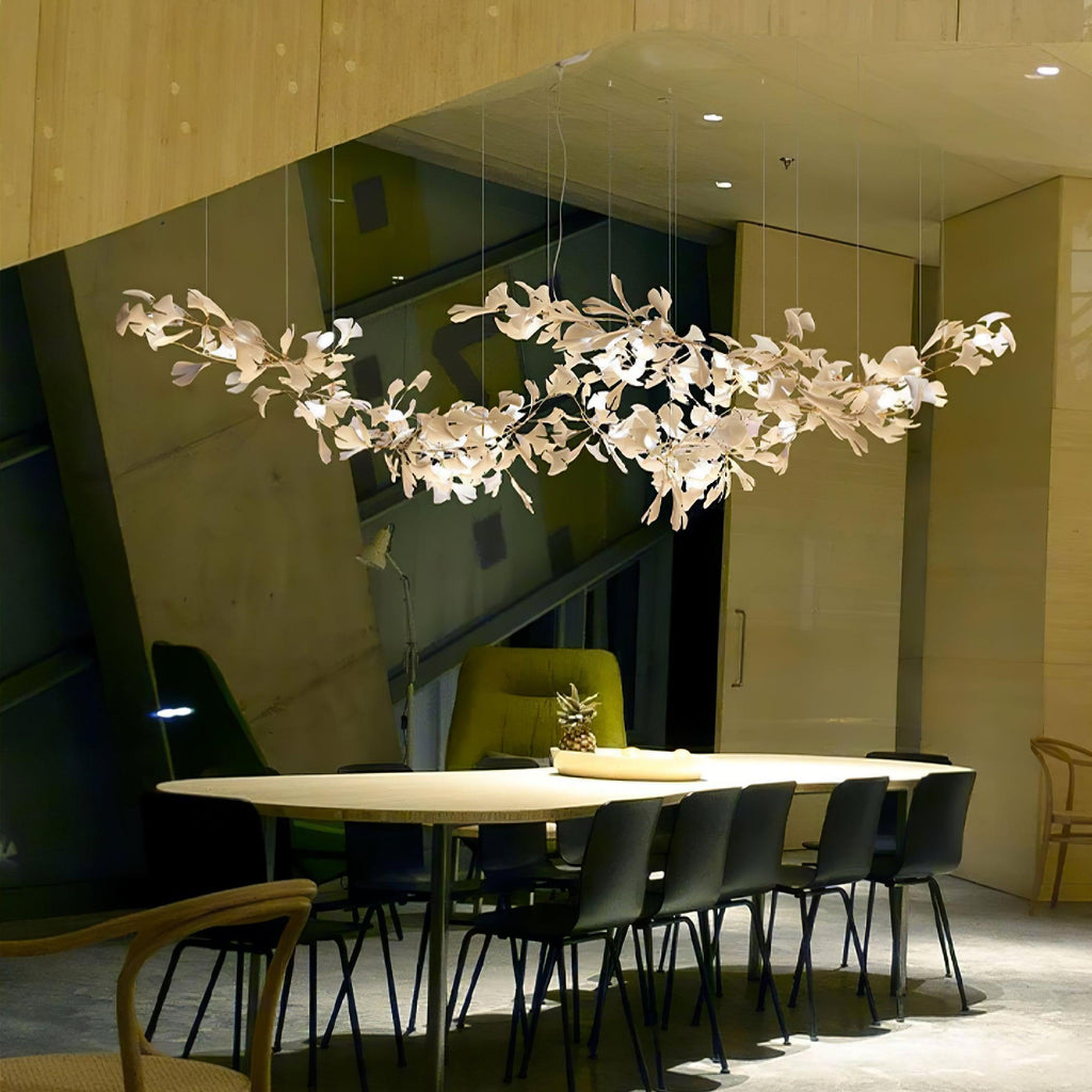 gingko-chandelier-k-anzaz-Gold & White-3