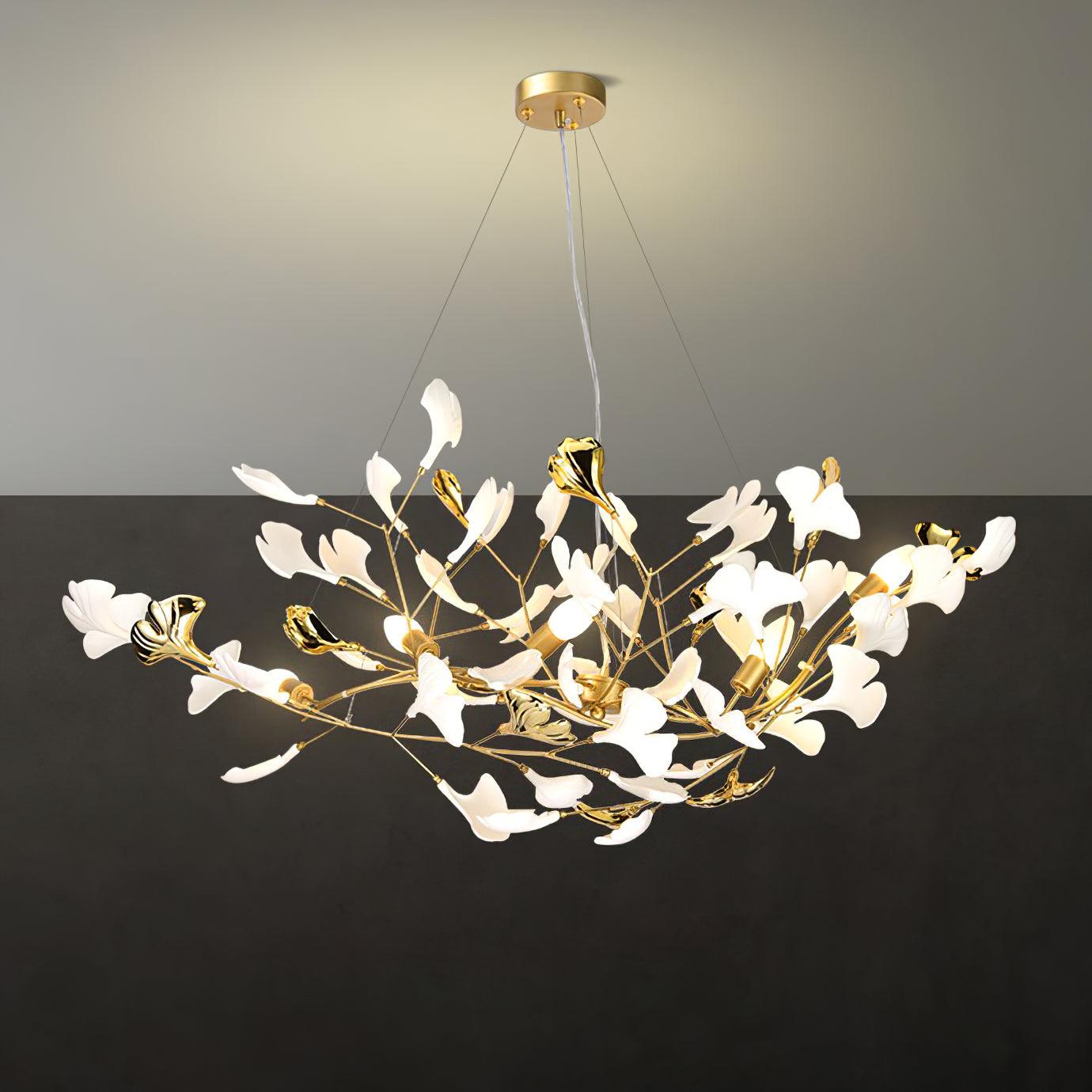 gingko-chandelier-s-anzaz-Nickel+White-2