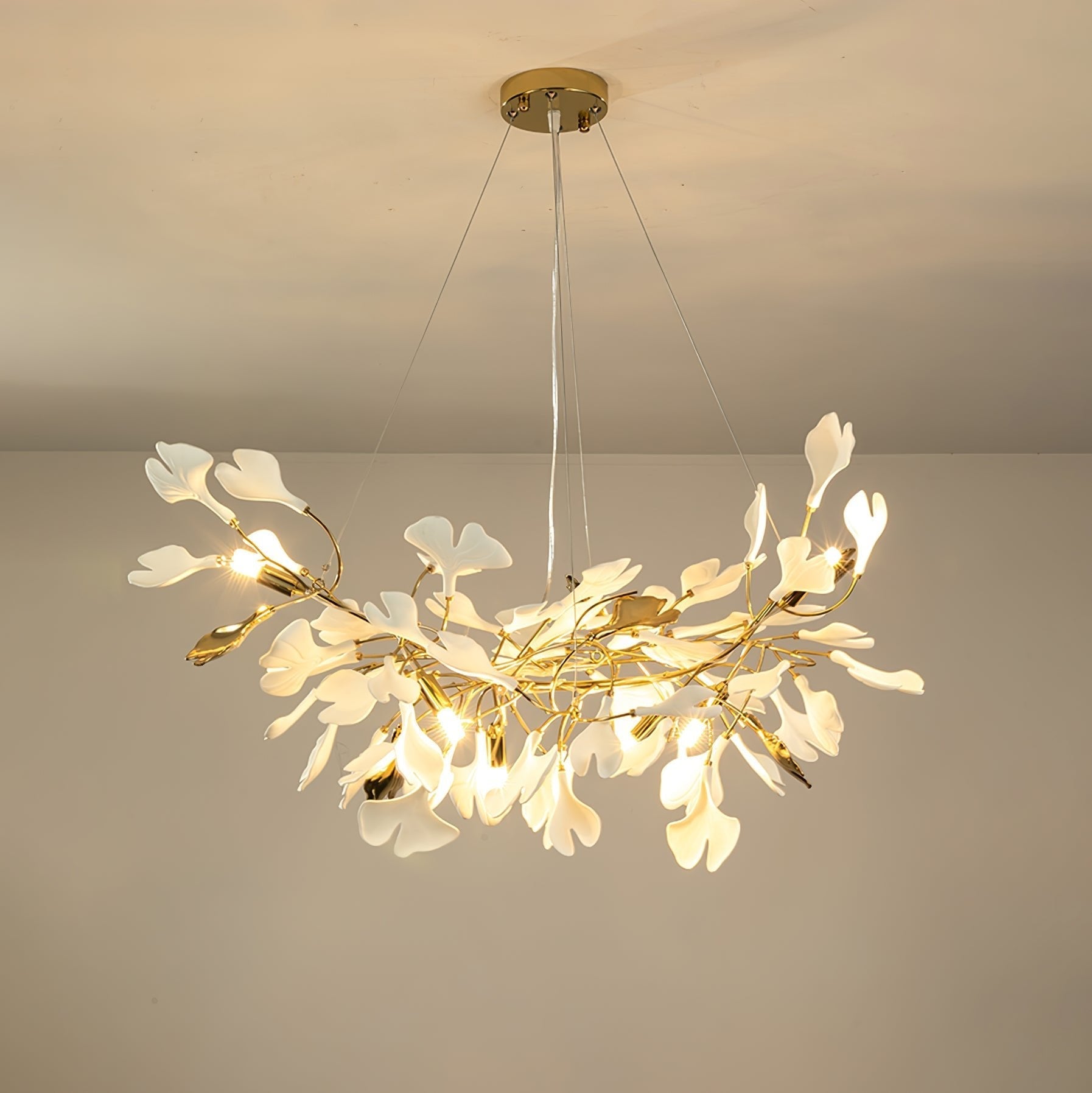 gingko-chandelier-z-anzaz-Gold & White-8