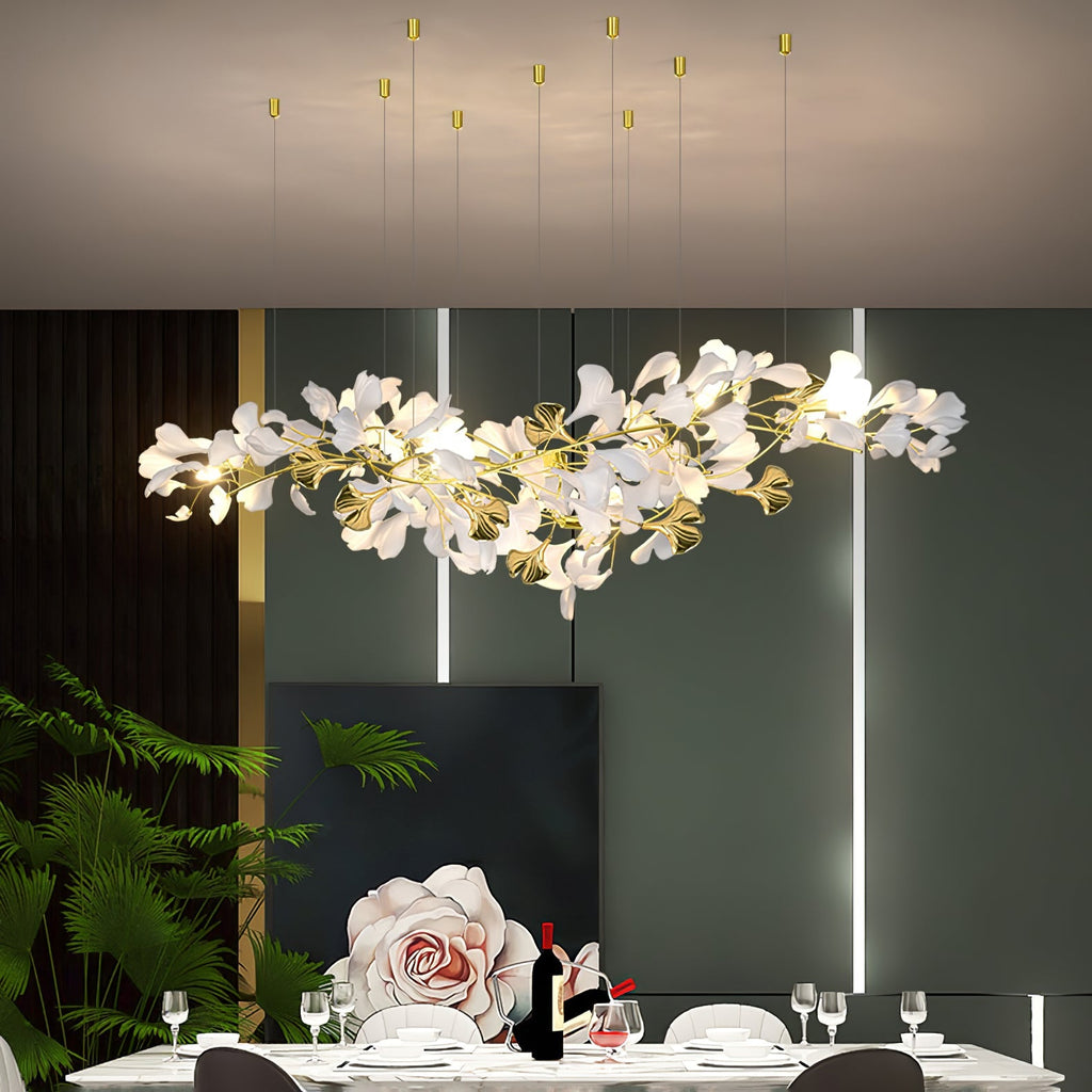 gingko-chandelier-z-anzaz-Gold & White-12