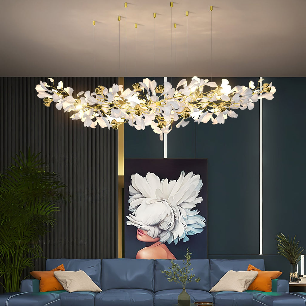 gingko-chandelier-z-anzaz-Gold & White-13