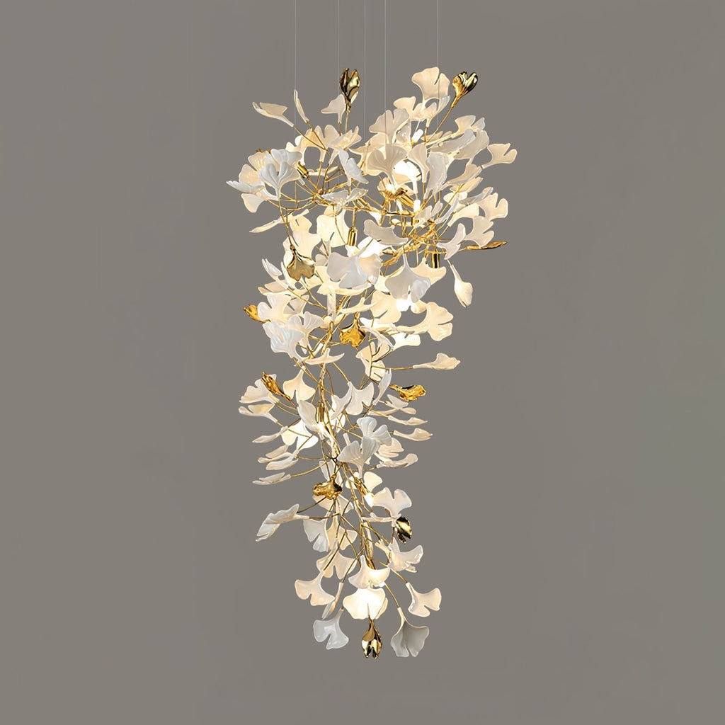 gingko-chandelier-z-anzaz-Gold & White-7