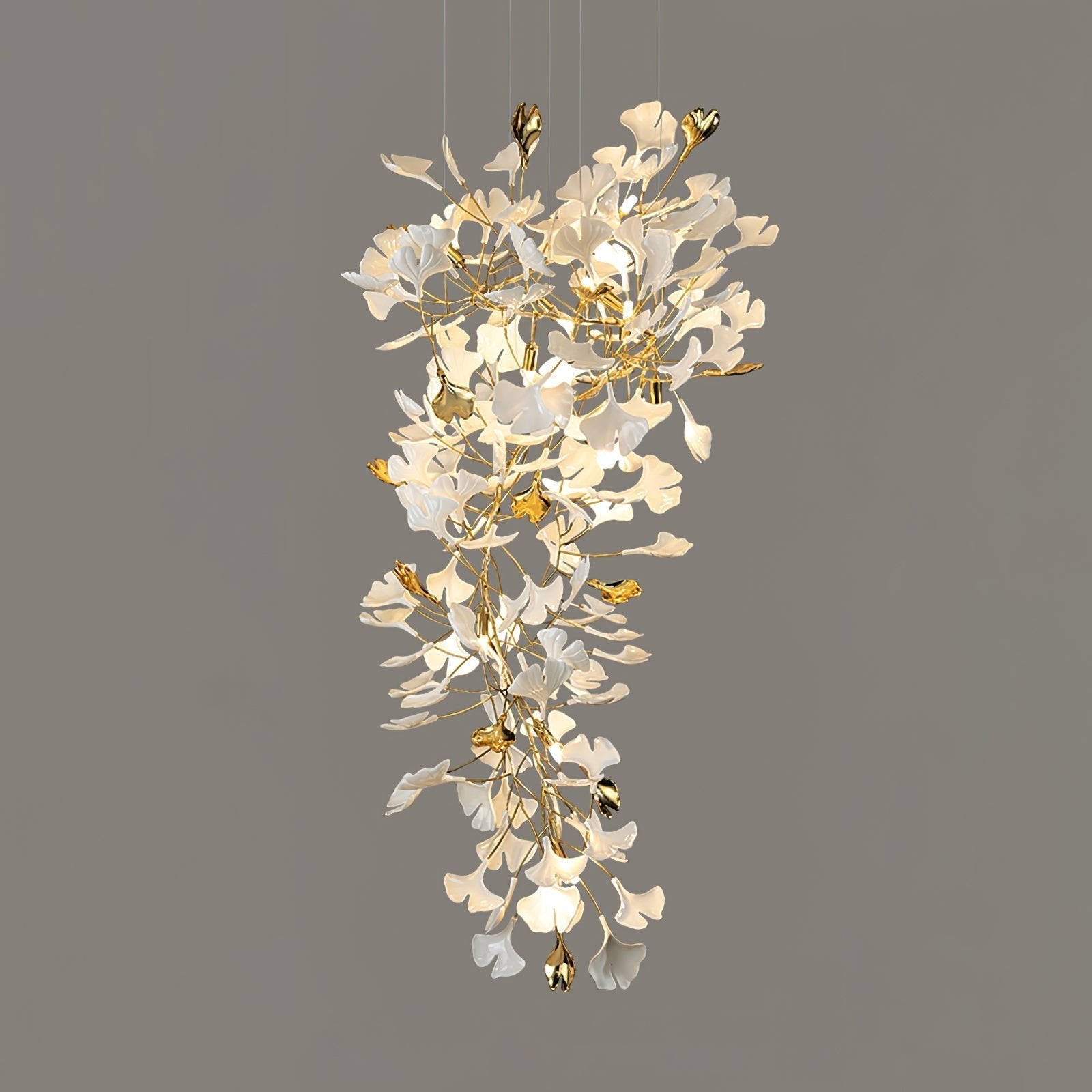 gingko-chandelier-z-anzaz-Gold & White-7