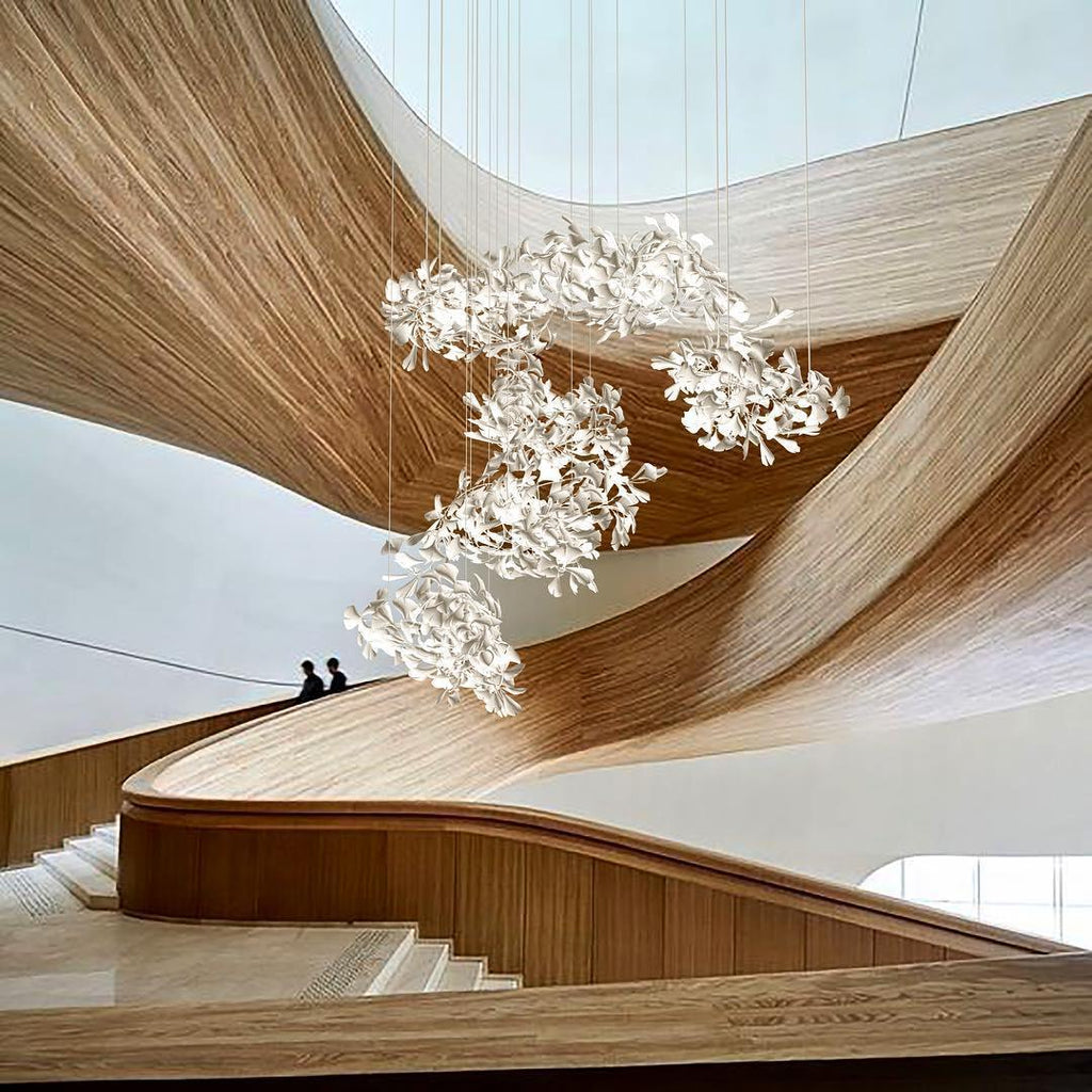 gingko-chandelier-c-anzaz-Gold+White-7